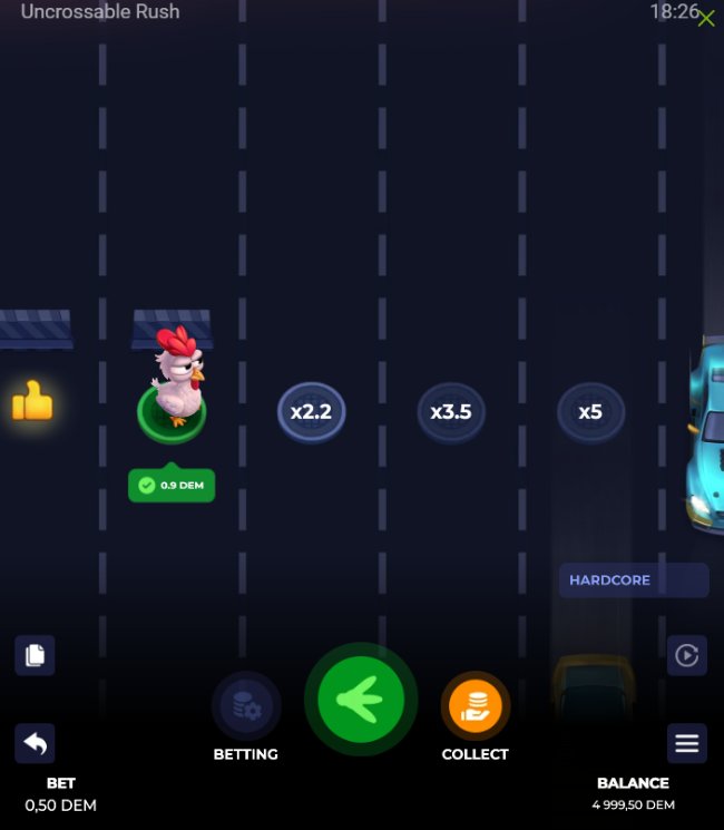 La Atracción Insuperable de Uncrossable Rush: un Juego de Azar de Alto Volcado - overview